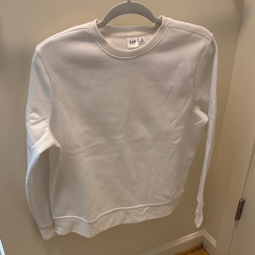GAP White Crewneck Jacket